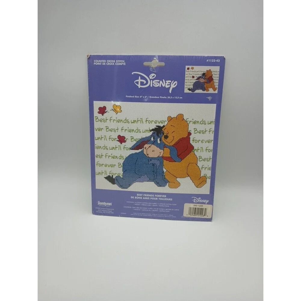 Disney Home Best Friends Forever Counted Cross Stitch Kit 1132-42 Pooh Eeyore